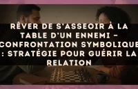 Rêver de s’asseoir à la table d’un ennemi — Confrontation symbolique : stratégie pour guérir la relation