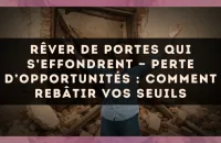 🚪 Rêver de portes qui s’effondrent — Perte d’opportunités : comment rebâtir vos seuils