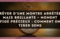 Rêver d’une montre arrêtée mais brillante — Moment figé précieux : comment en tirer sens