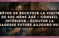Rêver de recevoir la visite de soi?même âgé — Conseil intérieur : écouter la sagesse future aujourd’hui