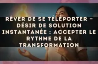 Rêver de se téléporter — Désir de solution instantanée : accepter le rythme de la transformation