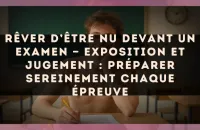 Rêver d’être nu devant un examen — Exposition et jugement : préparer sereinement chaque épreuve