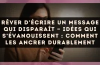 Rêver d’écrire un message qui disparaît — Idées qui s’évanouissent : comment les ancrer durablement