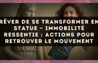 Rêver de se transformer en statue — Immobilité ressentie : actions pour retrouver le mouvement