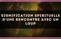 Signification spirituelle d'une rencontre avec un loup