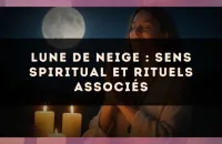 Lune de neige : sens spiritual et rituels associés