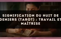 Signification du Huit de Deniers (tarot) : travail et maîtrise