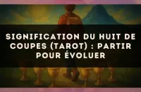 Signification du Huit de Coupes (tarot) : partir pour évoluer