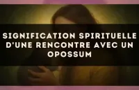 Signification spirituelle d'une rencontre avec un opossum