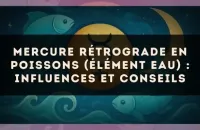 ♓️ Mercure rétrograde en Poissons (élément eau) : influences et conseils