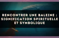 Rencontrer une baleine : signification spirituelle et symbolique