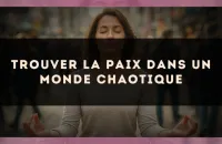 🕊️ Trouver la paix dans un monde chaotique