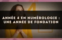 Année 4 en Numérologie : Une Année de Fondation