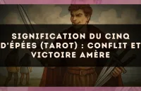 Signification du Cinq d'Épées (tarot) : conflit et victoire amère