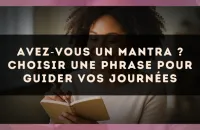 Avez?vous un mantra ? choisir une phrase pour guider vos journées