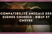 Compatibilité amicale des signes chinois : Bœuf et Chèvre