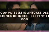 Compatibilité amicale des signes chinois : Serpent et Coq