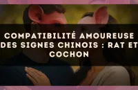 Compatibilité amoureuse des signes chinois : Rat et Cochon