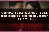 Compatibilité amoureuse des signes chinois : Bœuf et Bœuf