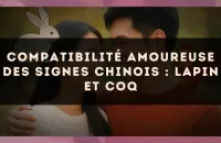 Compatibilité amoureuse des signes chinois : Lapin et Coq