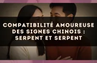 Compatibilité amoureuse des signes chinois : Serpent et Serpent