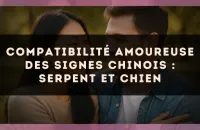 Compatibilité amoureuse des signes chinois : Serpent et Chien