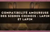 Compatibilité amoureuse des signes chinois : Lapin et Lapin