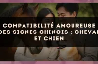 Compatibilité amoureuse des signes chinois : Cheval et Chien