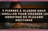 5 pierres à glisser sous l'oreiller pour chasser les monstres du placard nocturne