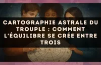 Cartographie astrale du trouple : comment l'équilibre se crée entre trois