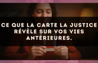 Ce que la carte La Justice révèle sur vos vies antérieures.
