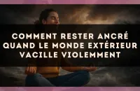 Comment rester ancré quand le monde extérieur vacille violemment