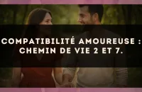 Compatibilité amoureuse : Chemin de Vie 2 et 7.