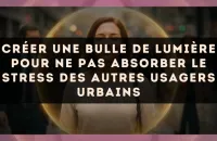 Créer une bulle de lumière pour ne pas absorber le stress des autres usagers urbains