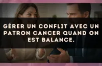 Gérer un conflit avec un patron Cancer quand on est Balance.