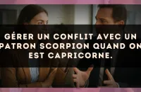 Gérer un conflit avec un patron Scorpion quand on est Capricorne.