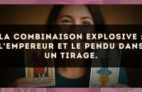 La combinaison explosive : L'Empereur et Le Pendu dans un tirage.