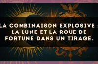 La combinaison explosive : La Lune et La Roue de Fortune dans un tirage.