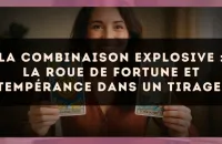 La combinaison explosive : La Roue de Fortune et Tempérance dans un tirage.