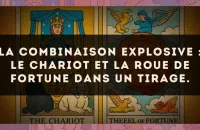 La combinaison explosive : Le Chariot et La Roue de Fortune dans un tirage.