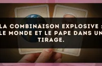 La combinaison explosive : Le Monde et Le Pape dans un tirage.