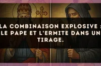La combinaison explosive : Le Pape et L'Ermite dans un tirage.