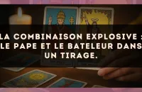 La combinaison explosive : Le Pape et Le Bateleur dans un tirage.