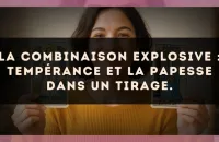 La combinaison explosive : Tempérance et La Papesse dans un tirage.