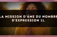 La mission d'âme du nombre d'expression 11.