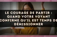 Le courage de partir : quand votre voyant confirme qu'il est temps de démissionner