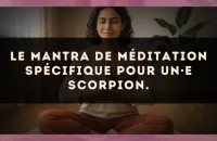 Le mantra de méditation spécifique pour un·e Scorpion.