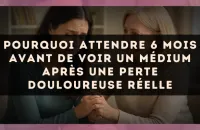 Pourquoi attendre 6 mois avant de voir un médium après une perte douloureuse réelle