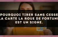Pourquoi tirer sans cesse la carte La Roue de Fortune est un signe.