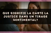 Que signifie la carte La Justice dans un tirage sentimental?